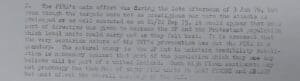 British military intelligence assement on day of Kingsmill Massacre
