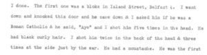 Albert Baker's initial statement 1973