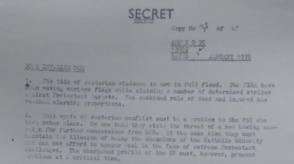 Annex D 3 Brigade Intsum 5th August 1976