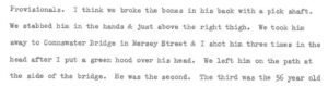 Albert Baker's initial statement 1973