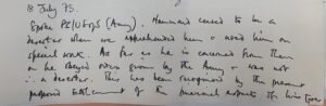 Ranger Hammond was not a deserter after he was picked up