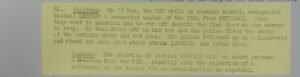New evidence in the RUC murder of Michael Leonard - RUC reports to British Army