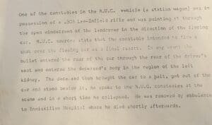 British RUC lies to the Irish government in their murder of Donegal civilian Michael Leonard