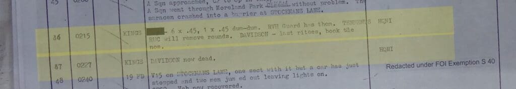 Kings Regiment connect Anthony Davidson murder and the injured killer with bullets in his pocket