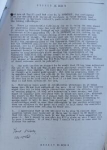 Letter about the deployment of CR Gas August 1974