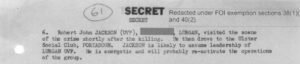 Robert John Robin Jackson returned to the scene of the murder of Billy Hanna